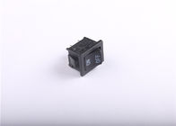 Black Rocker Switch Kecil AC 6A 250V 10A 125V Dengan 2 Solder Lug On / Off